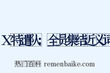 X特遣队：全员集结近义词是什么意思的图片